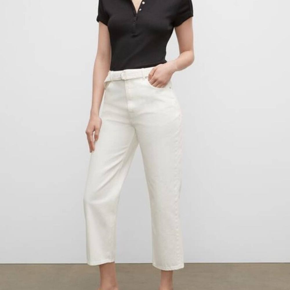 NEW Club Monaco Ecru The Easy Crop Jeans, NWT, Size 31, MSRP $130